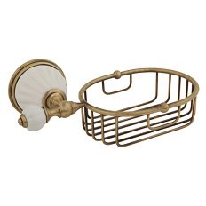 Решетка для ванной Migliore Olivia белая керамика, бронза