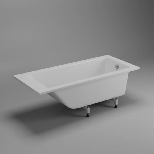 Ванна из литьевого мрамора Delice Diapason 180x70 см белая DLR330008 (детальная фотография), прямоугольные