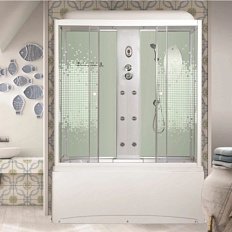 Душевой бокс Niagara NG-3170-01 170x75 см стекло мозаика