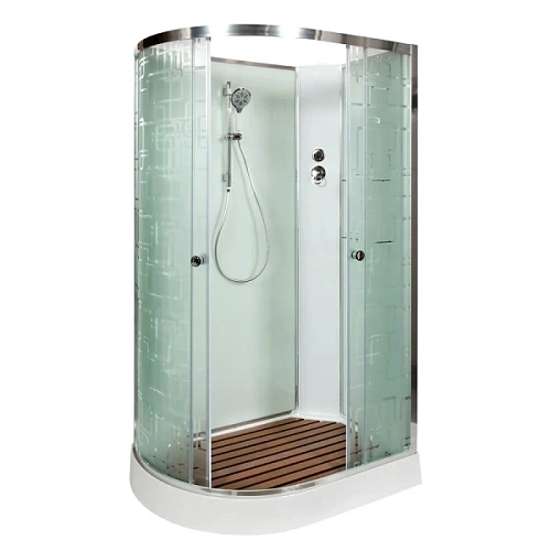 Душевая кабина Deto EM 110x80 см без крыши правая - фото 2