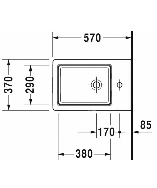 Биде подвесное Duravit Vero белое 2274150000 (детальная фотография), подвесные, встраиваемые