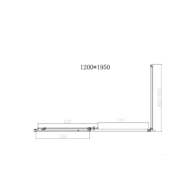 Душевой уголок Vincea Slim-N 120х90 см профиль вороненая сталь VSR-4SN9012CLGM (детальная фотография), современные, hi-tech