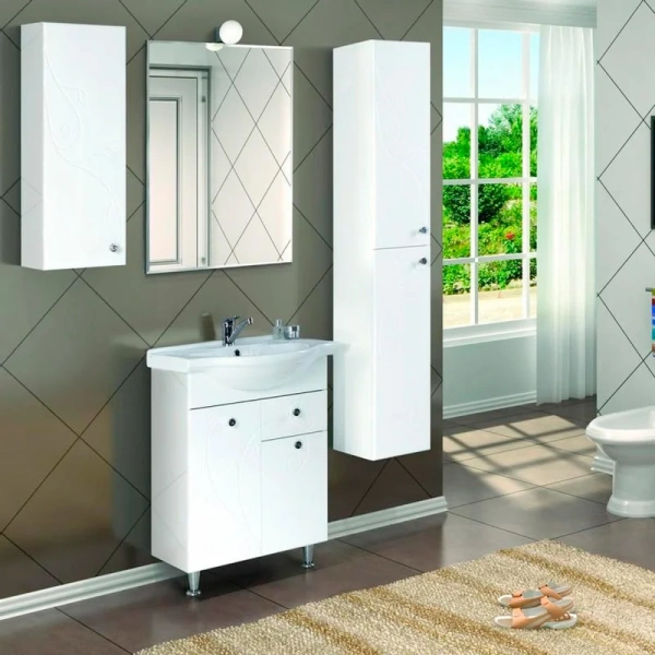 Зеркало Акватон Лиана 65 см прямоугольное 1A166102LL010 (детальная фотография), по запросу