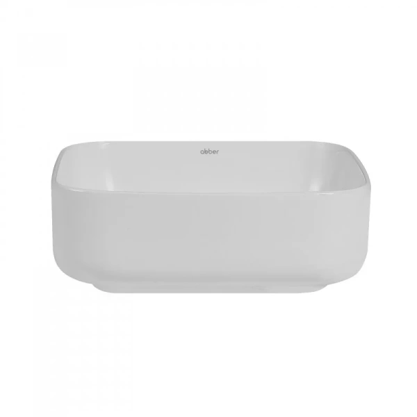 Раковина Abber Rechteck AC2211 38,5 см фаянс (детальная фотография), накладные (на столешницу), пристенные