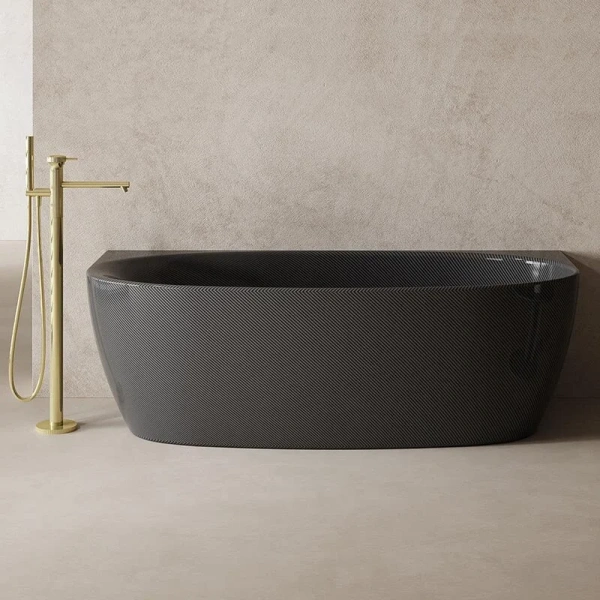 Ванна карбоновая Abber Karbon 170x80 см черная AK9004 (детальная фотография), современныe, hi-tech