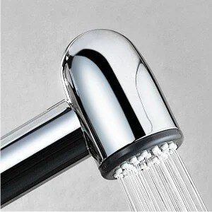 Гигиенический душ с держателем WasserKRAFT хром A043 (детальная фотография), комплект с лейкой, шлангом и держателем