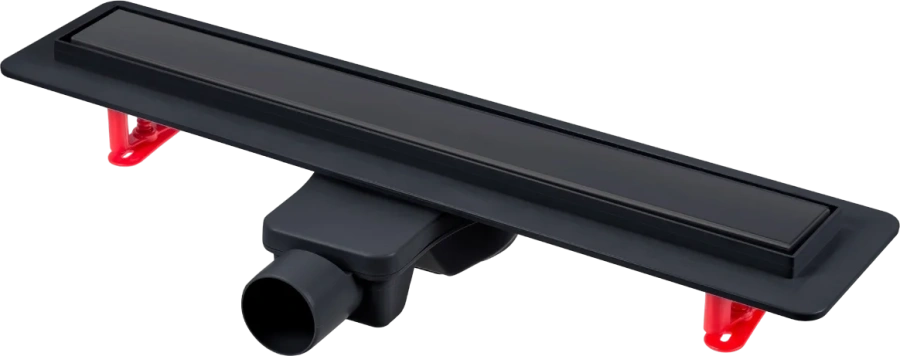 Душевой лоток Berges Optim Line Black 50 см матовый черный 095505 (детальная фотография)