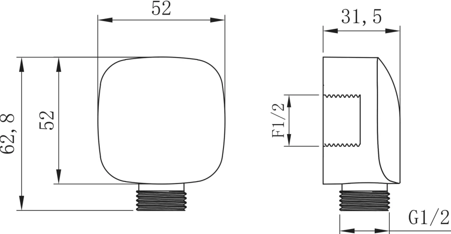 Шланговое подключение Lemark хром LM8085C (детальная фотография), в наличии