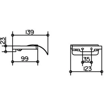 Бумагодержатель для ванной Keuco Moll 12760 12760 010000 (детальная фотография), современные, hi-tech