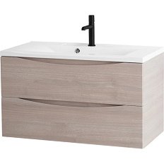 Тумба под раковину подвесная BelBagno Marino 100 см rovere grigio