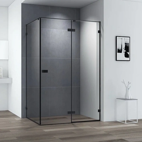 Душевой уголок Cezares Bellagio 120x100 см профиль черный - фото 2