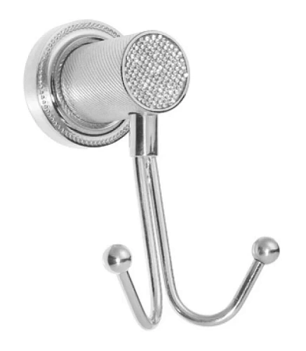 Крючок для ванной Boheme Royal Cristal хром, прозрачный кристалл - фото 3