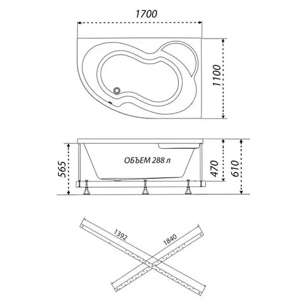 Схема (детальная фотография), асимметричные