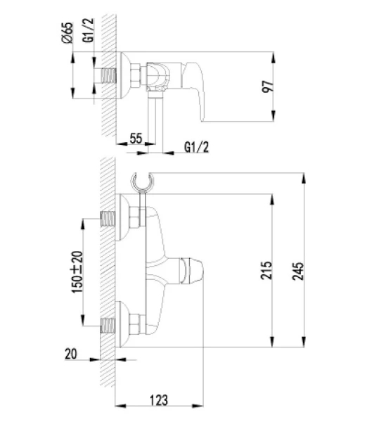 Гигиенический душ, золото Lemark Pramen LM3318G (детальная фотография), для туалета