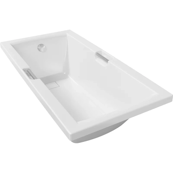 Ванна акриловая Diwo Дмитров 150 x 75 см, с каркасом, с ручками, цвет белый, Щ0000055169/Щ0000055305 (детальная фотография), акриловые