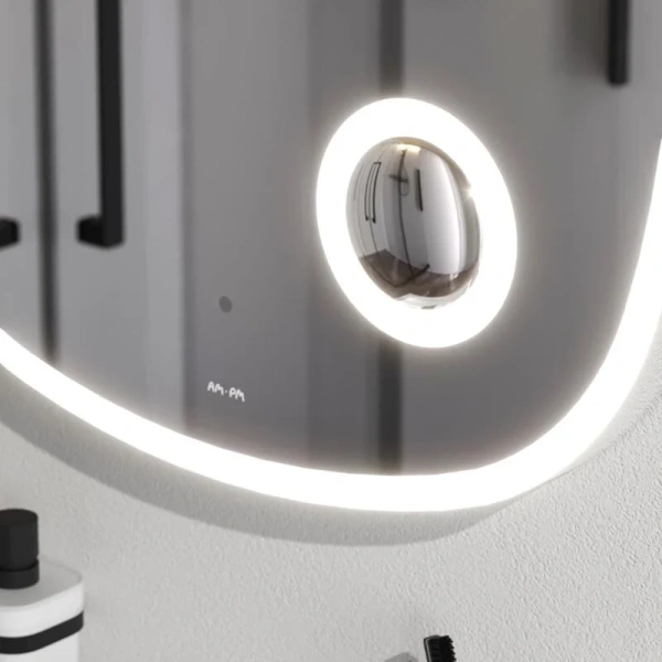 Зеркало с подсветкой Am.Pm Func 65 см с ик-сенсором M8FMOX0653SA (детальная фотография), с подсветкой