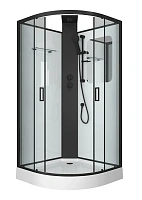 Душевая кабина Grossman Elegans 100x100 см черная без гидромассажа