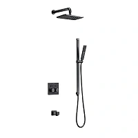 Душевой комплект Black&White Universe оружейная сталь