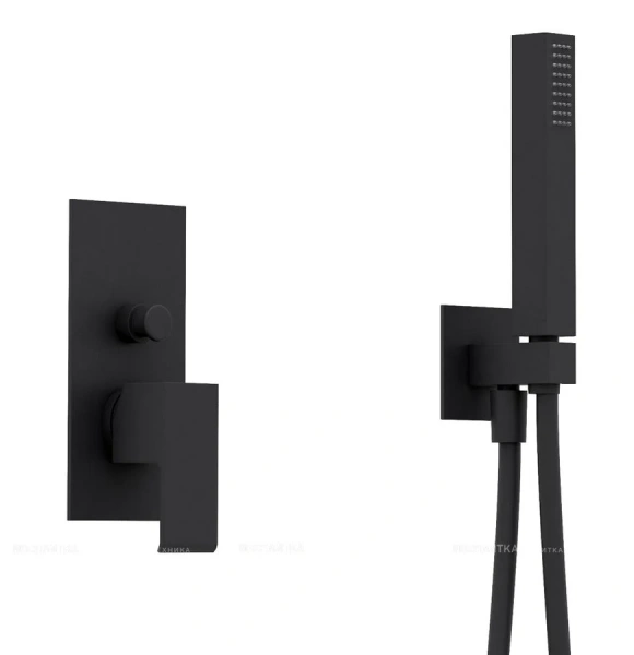 Душевой комплект Cezares Porta черный PORTA-DSIPQ-30-NOP (детальная фотография), современные, hi-tech