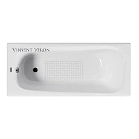 Чугунная ванна Vinsent Veron Concept VCO1407042-AS, 140 x 70 см, с антискользящим покрытием, цвет белый