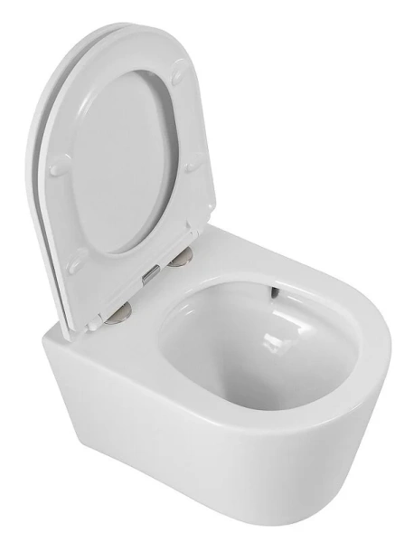 Унитаз подвесной Cezares Liner со смывом Торнадо CZR-38083-49-TH-TOR/SC (детальная фотография), фаянс, керамика