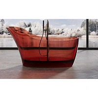 Ванна DEA Design Elegant DD8613 1690 R5, 169 х 75 см, полиэфирная смола, цвет pomegranate