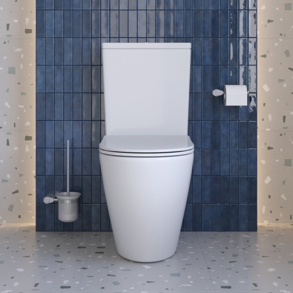 Чаша для унитаза-компакта BelBagno Sfera-R белая BB2141CP-TOR/SC (детальная фотография), напольные