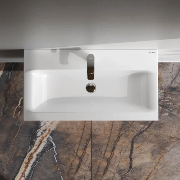 Раковина мебельная Am.Pm Gem 80 см фарфор M90WCC0802WG (детальная фотография), в наличии