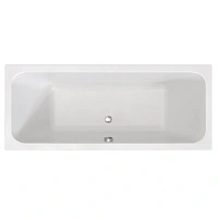 Акриловая ванна Радомир Патрисия 1-01-2-0-1-333К, 185 x 85 см, каркас, фронтальный экран, сифон, слив-перелив автомат в комплекте, белая/хром