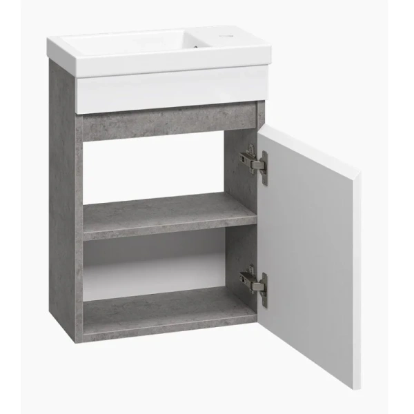 Тумба с раковиной Misty Ронда П-Рон-01040-0521 40 см подвесная (детальная фотография), 40 см