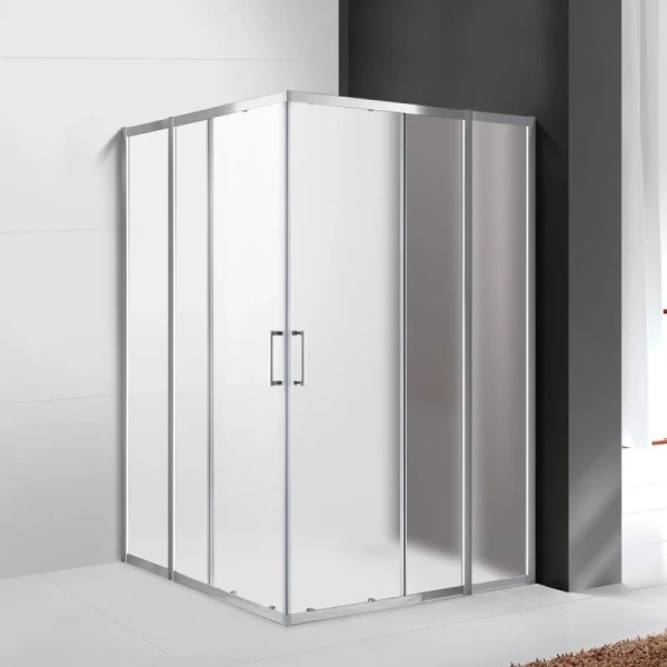 Душевой уголок Cezares Molveno 120х120 см стекло рифленое MOLVENO-A-22-90+30-P-Cr (детальная фотография)