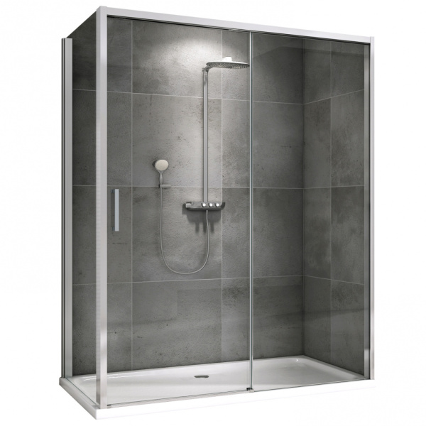Душевой уголок Abber Komfort 150x100 см профиль хром AG93150-S102 (детальная фотография)