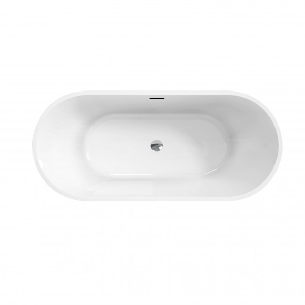 Ванна акриловая BelBagno Uno 170x75 см отдельностоящая BB701-1700-750-K (детальная фотография), 170x75 см