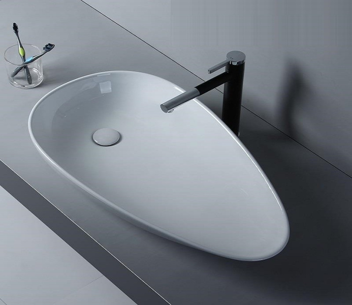Раковина Ceramalux N 76 см белая 7862 (детальная фотография), белые