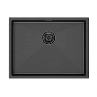 Мойка для кухни Paulmark Next 58 см вороненая сталь