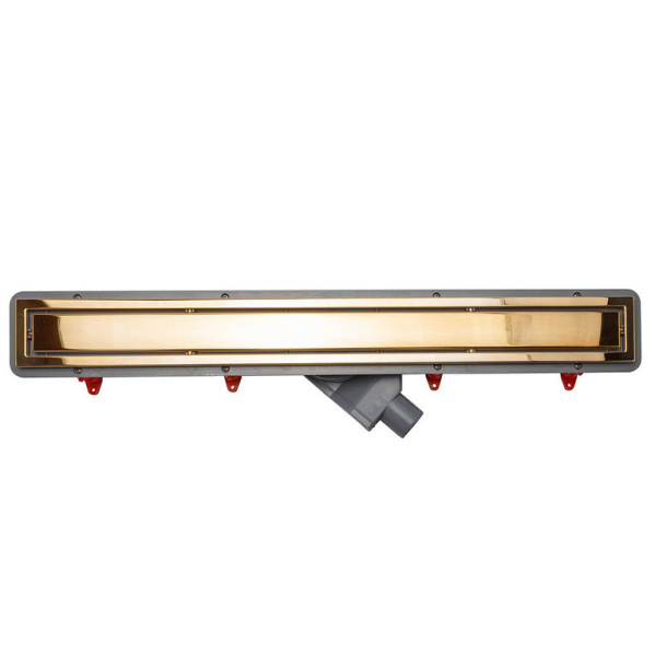 Линейный трап, цвет позолота 24К, двухсторонний, Pestan Confluo Premium Line 850 Gold 13100055 (детальная фотография), золото