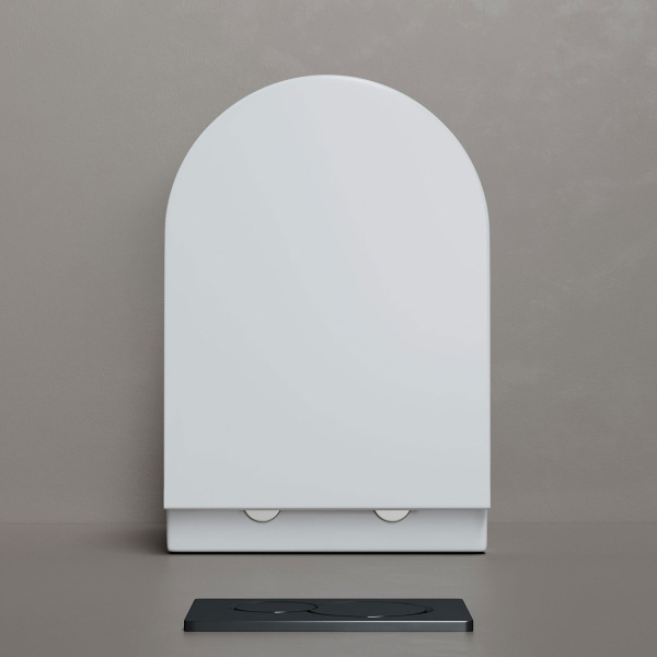 Унитаз подвесной Ceramicanova Whirl сиденье микролифт CN11007T (детальная фотография), фарфор, керамика