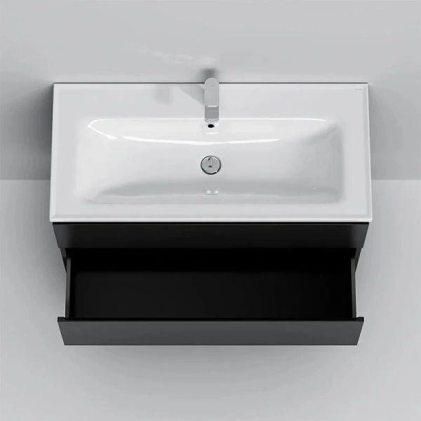 Тумба под раковину подвесная Am.Pm X-Joy 100 см черная M85AFHX1002BM (детальная фотография) index_1