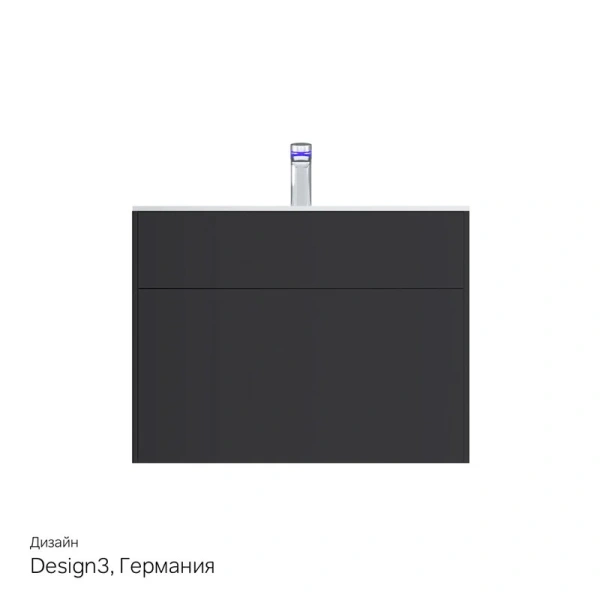 Тумба под раковину подвесная Am.Pm Inspire 2.0 80 см графит M50AFHX0803GM (детальная фотография), современная, hi-tech