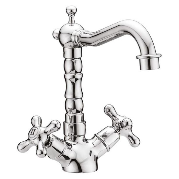 Смеситель для раковины Cezares Retro-C-LS2 с донным клапаном (детальная фотография)