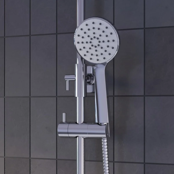 Душевая стойка IDDIS Joker хром JOKSB1Fi06 (детальная фотография), хром