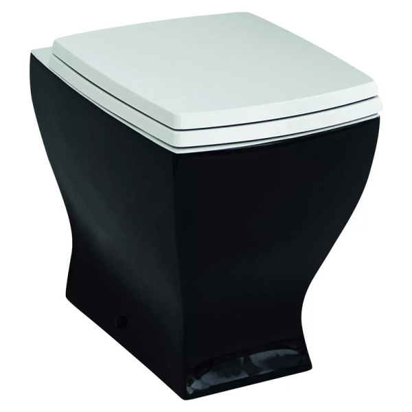 Унитаз напольный ArtCeram Jazz чёрно-белый JZV002 01;50 (детальная фотография)