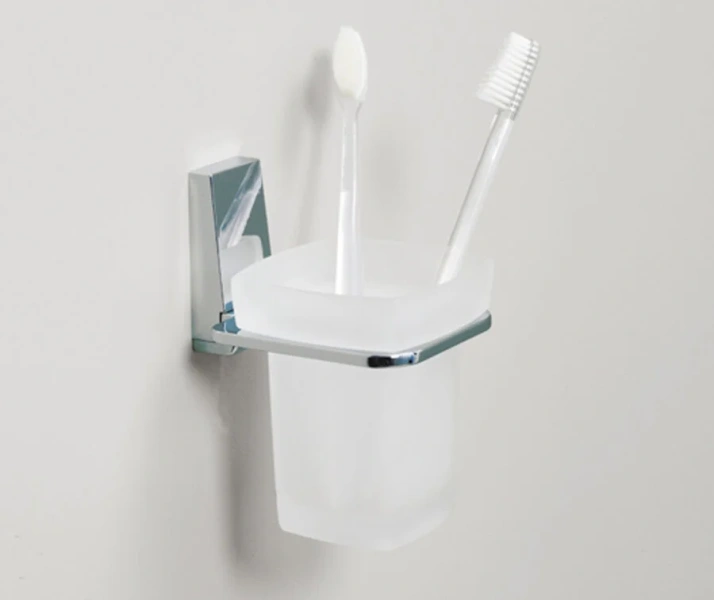 Стакан для ванной WasserKRAFT Lopau одинарный K-6028 (детальная фотография), хром