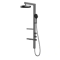 Душевая стойка Vincea Inspire вороненая сталь