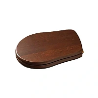 Крышка-сидение с микролифтом Kerasan Retro дерево, петли золото