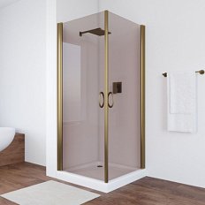 Душевой уголок профиль бронза стекло бронза Vegas-glass