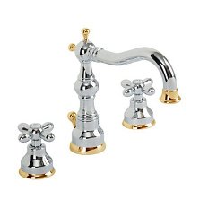 Смеситель для раковины Migliore Princeton Plus хром-золото