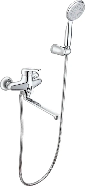 Смеситель для ванны Lemark Luna с плоским поворотным изливом LM4113C (детальная фотография), для ванны