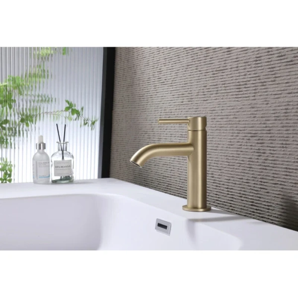 Смеситель для раковины Abber Wasser Kreis золото матовое AF8110G (детальная фотография), современные, hi-tech