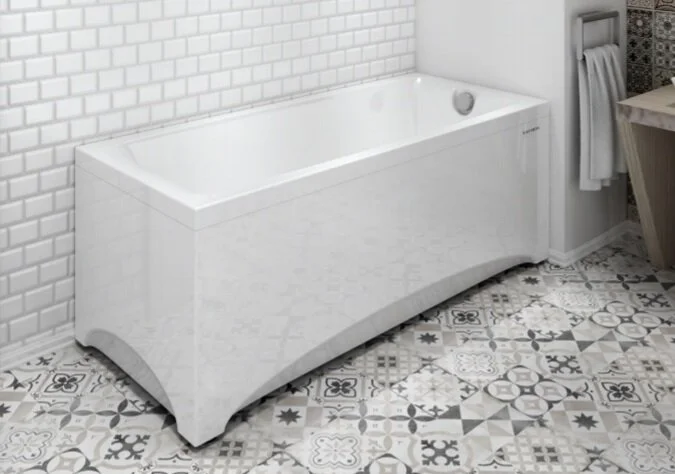 Ванна акриловая Vannesa Веста 160 х 70 см, прямоугольная с каркасом, белая, 2-01-0-0-1-242Р (детальная фотография), 160х70
